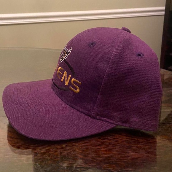 VTG 90s Baltimore Ravens Logo 7 Athletic NFL Adjustable Strapback Snapback Hat - Picture 2 of 5